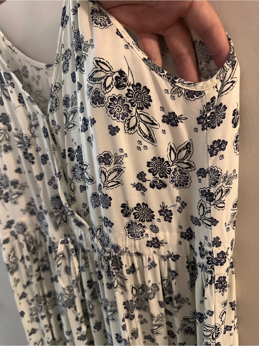 Christy Dawn Cream Floral Spaghetti Strap Midi Dress “the Lincoln” size Medium - Picture 10 of 11